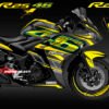 Decal stiker yamaha R25 Black VR46 V1